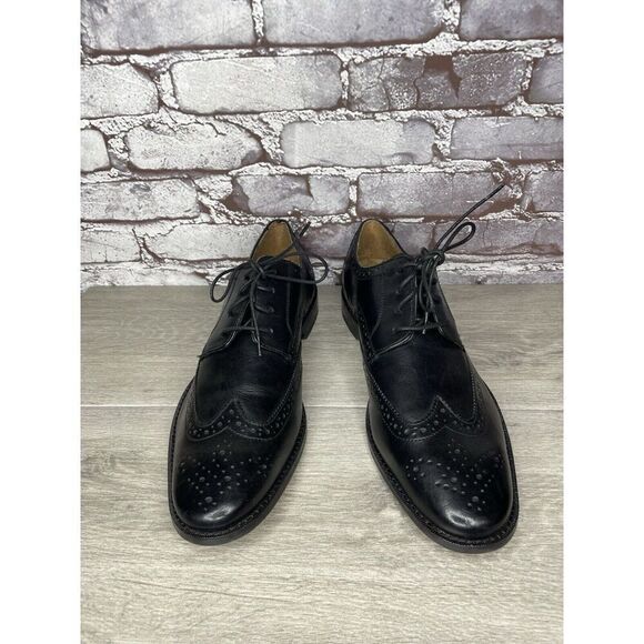 Florsheim Black Leather Wingtip Lace Up Dress Shoes Men Sz 12D US/45EU main image 11